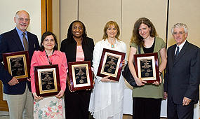 Photo of honored faculty