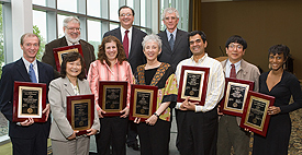 Photo of faculty award recipients