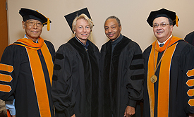 Photo of honorees with Arnold Speert