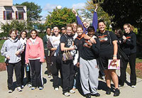 Photo of students on the walk